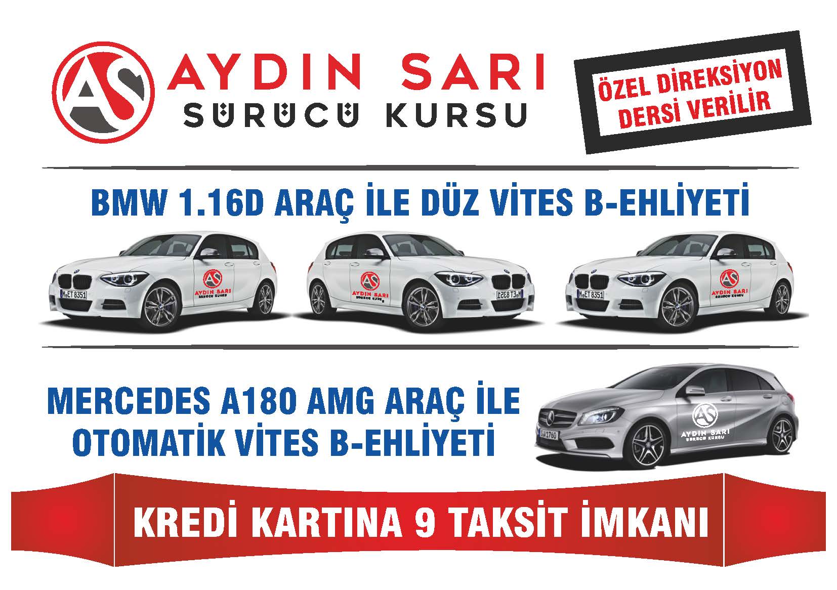 Aydın Sarı Sürücü Kursu araçlar